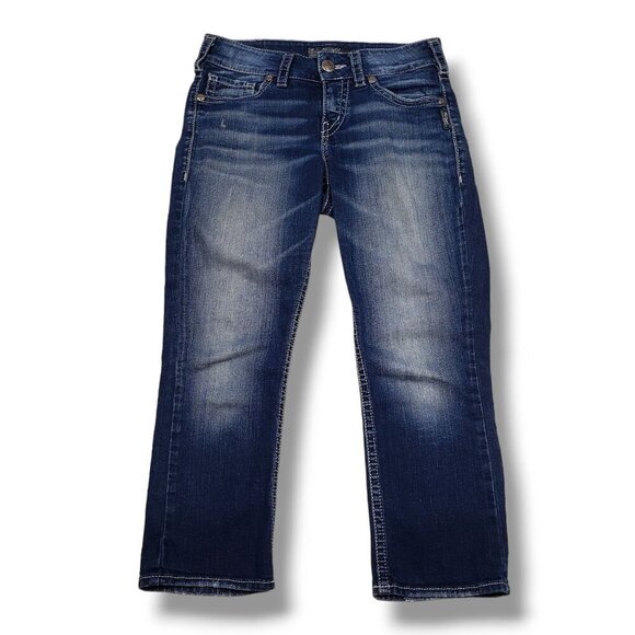 Silver Suki Mid Rise Capri Jeans Womens 28 Mid Rise - Picture 1 of 11